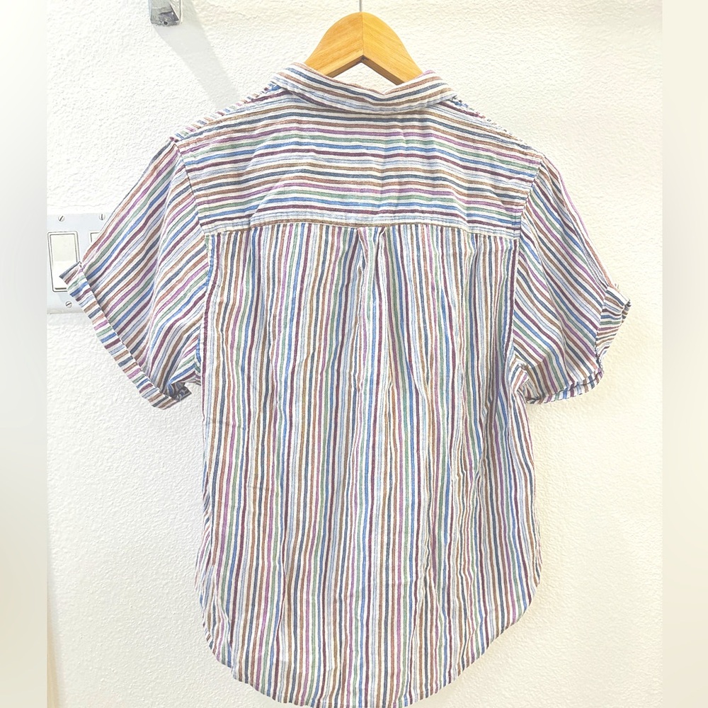 Madewell Color Stripe Shortsleeve shirt